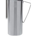 64 Oz. Polished Stainless Steel Water Pitcher with No Ice Guard